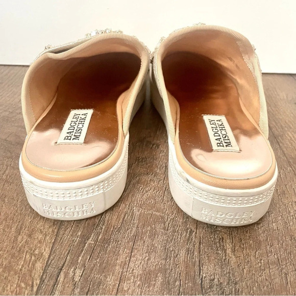 Badgley Mischka Seline  Embellished Slip On Sneakers Mule - Picture 5 of 6